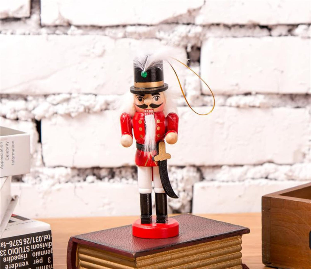 Set de 6 Adornos de Navidad Nutcracker, 4.7 pulgadas, Figuras