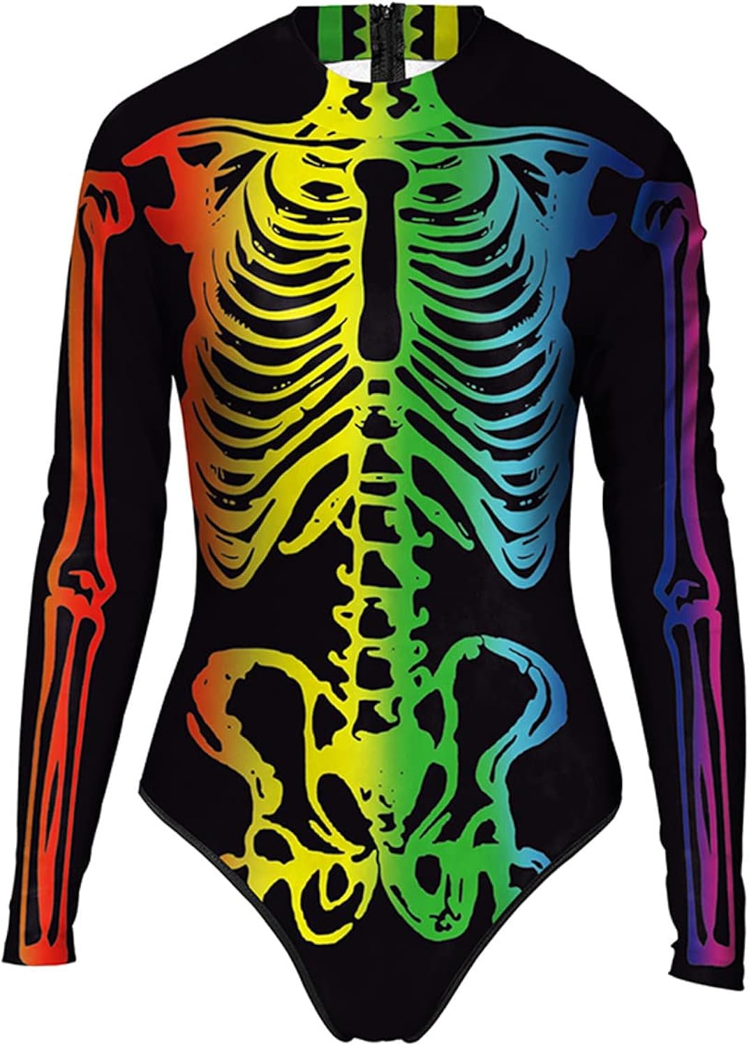 Disfraces de Halloween de esqueleto talla L verde y amarillo