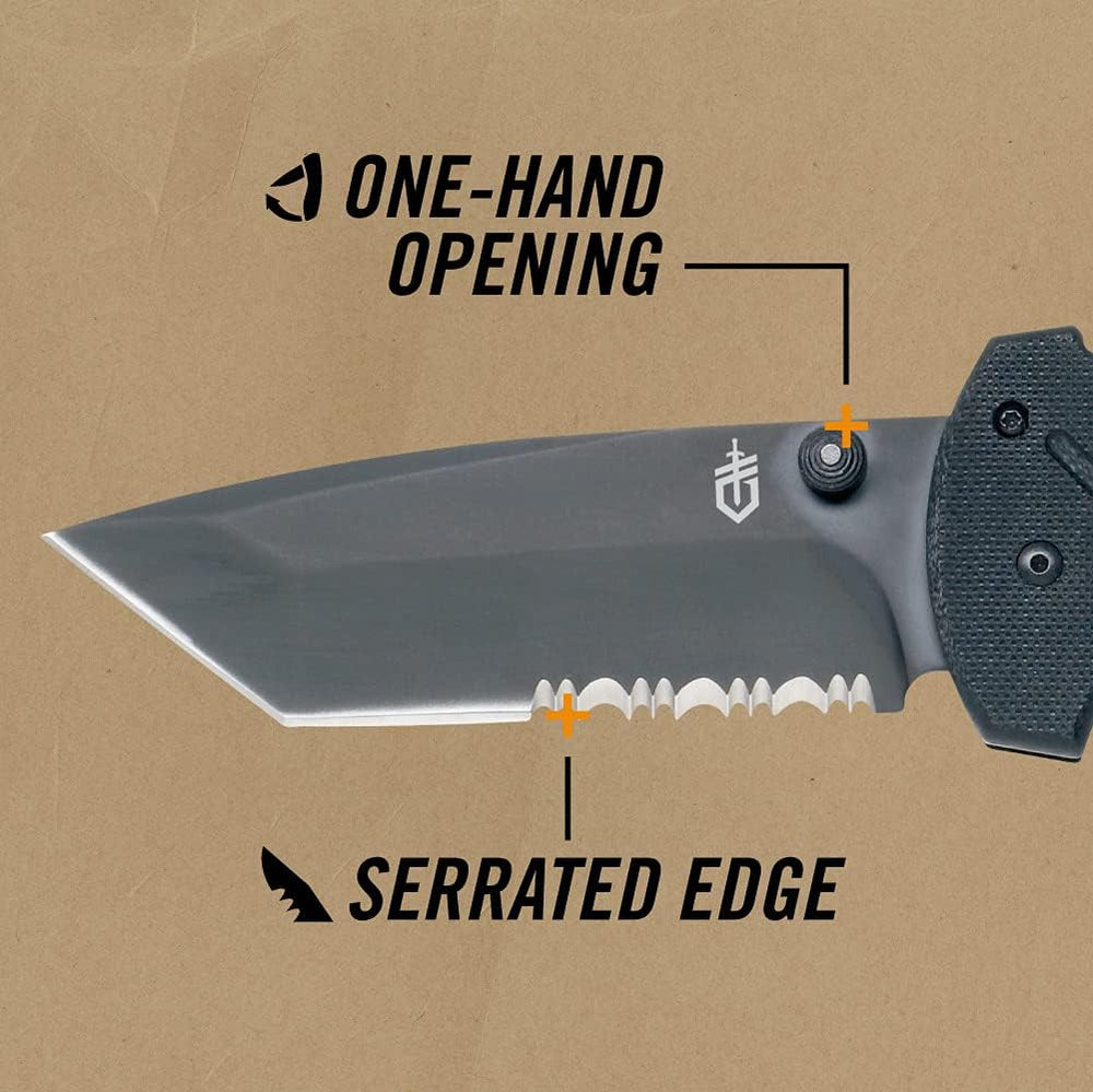 Cuchillo borde serrado Tanto 30-000118