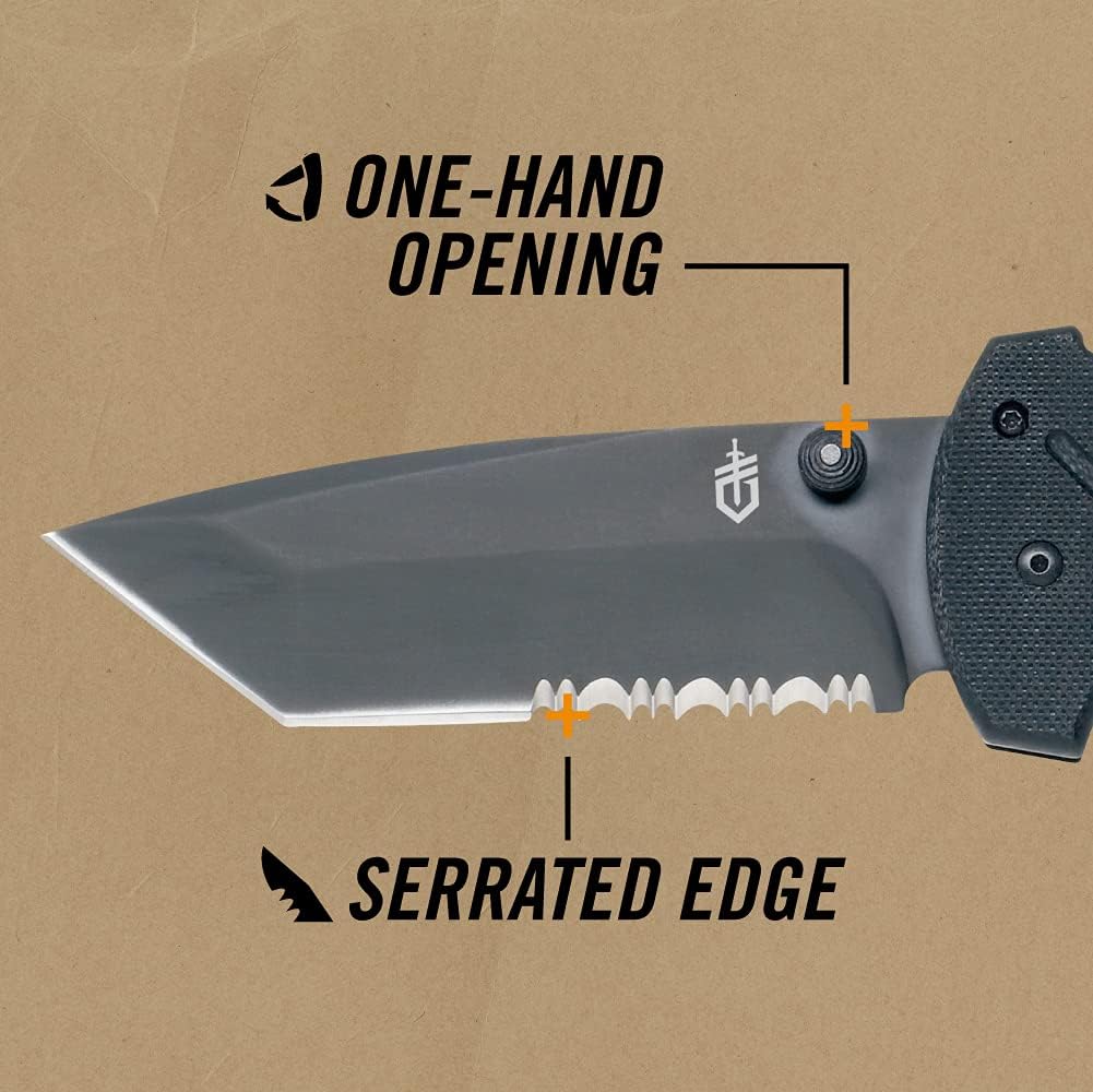Cuchillo borde serrado Tanto 30-000118