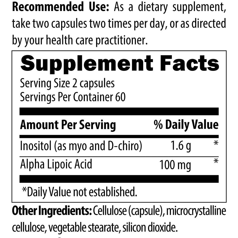 Suplemento de inositol + ALA – Sensitol mio-inositol (MI)