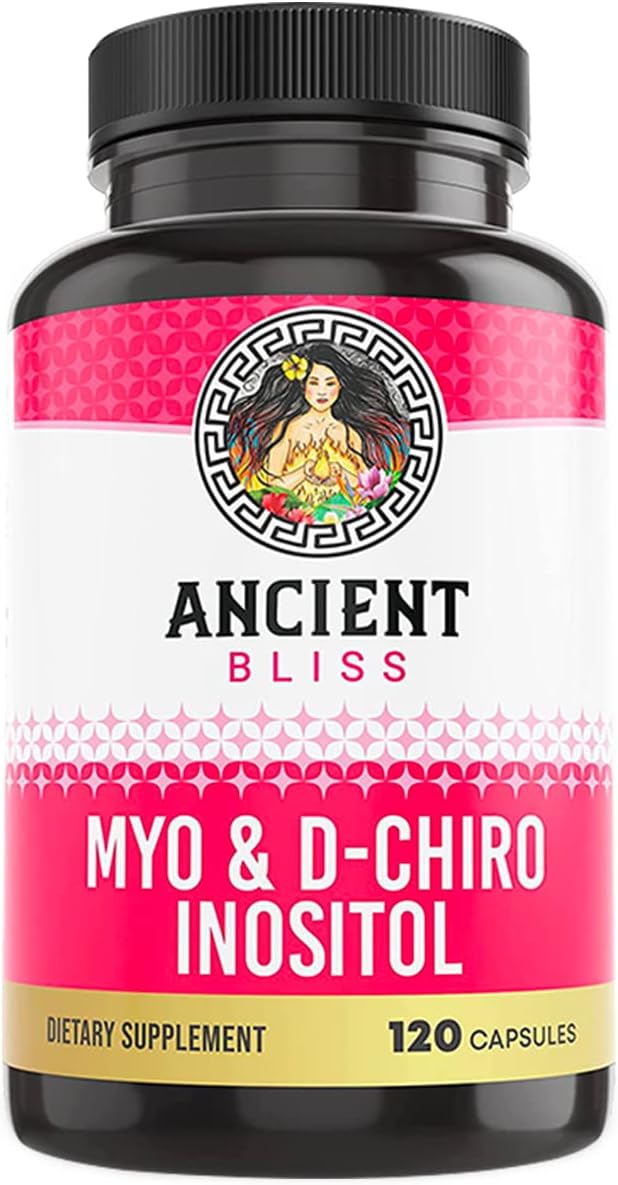 Ancient Bliss Suplemento Myo & D-Chiro Inositol 40:1, 120 cápsulas