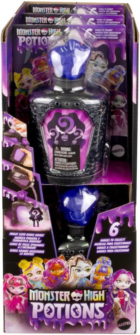 Monster High Mini Muñecas en Estuche, Set Completo de 6
