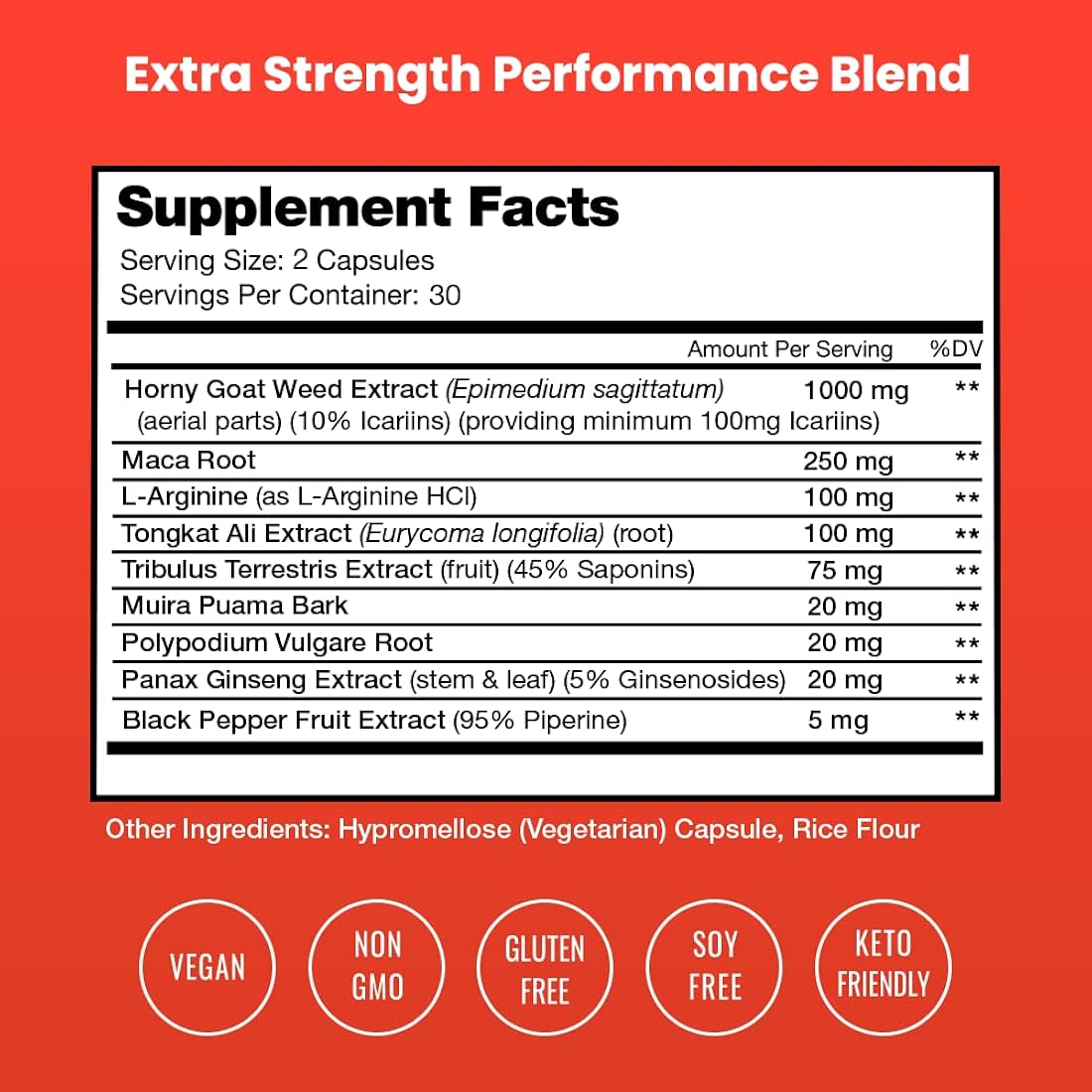 Suplementos Extracto de hierba de cabra premium tribulus