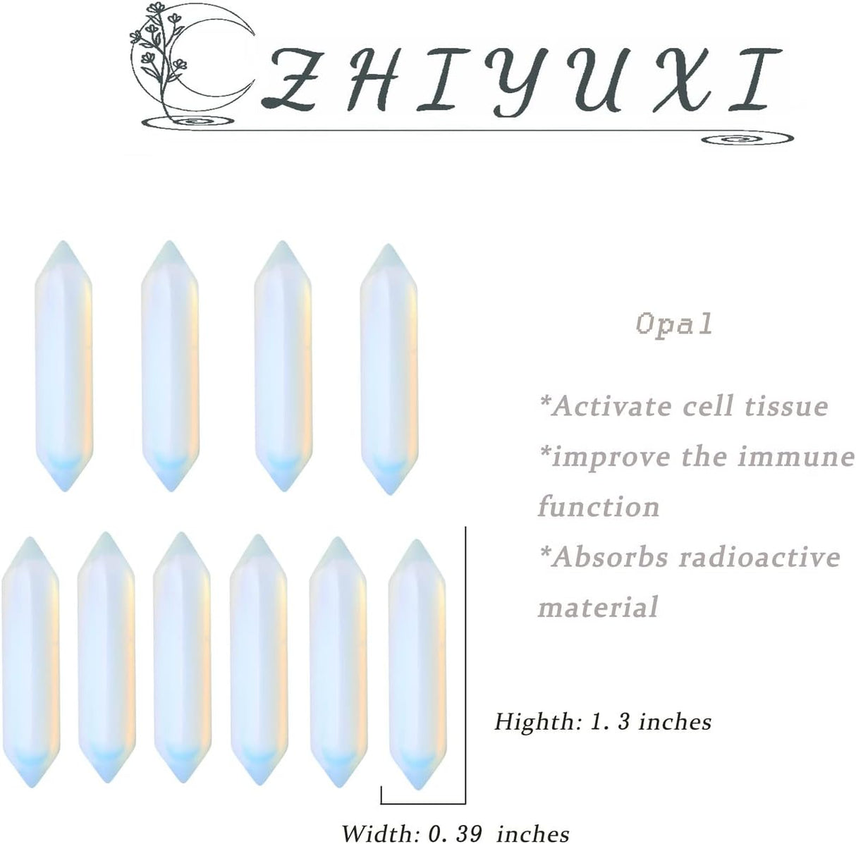 Cristales y piedras de ópalo de ópalo, cristales curativos