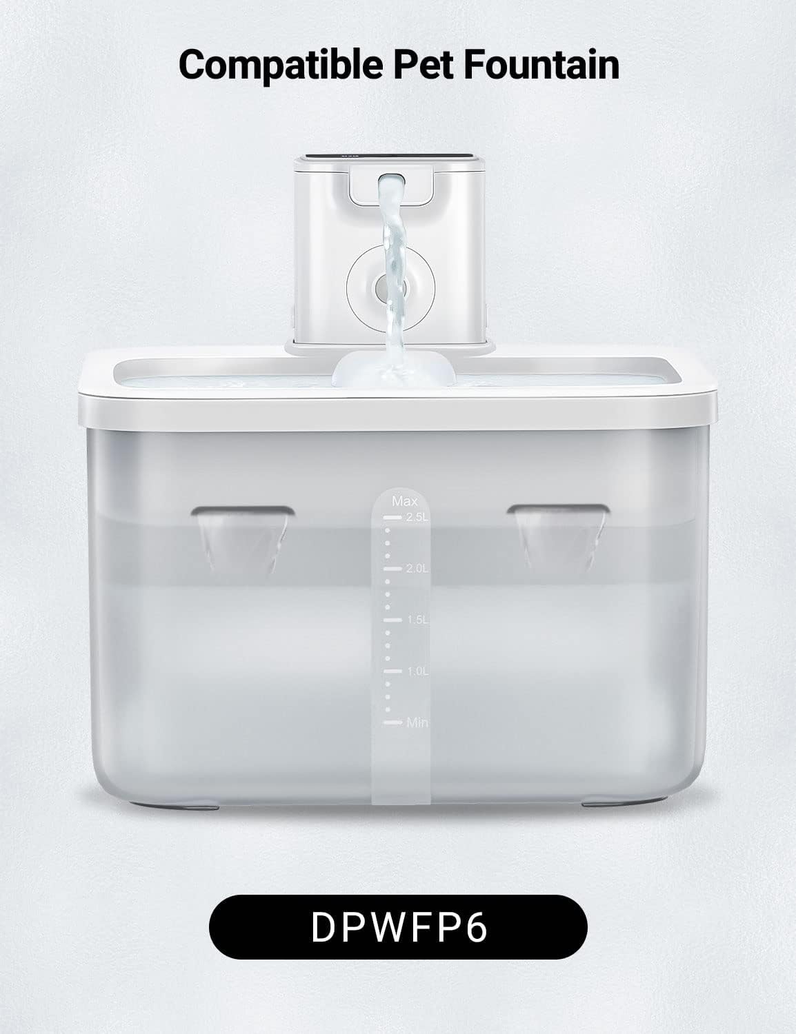 Filtros de fuente de agua para gatos para DownyPaws DPWFP6