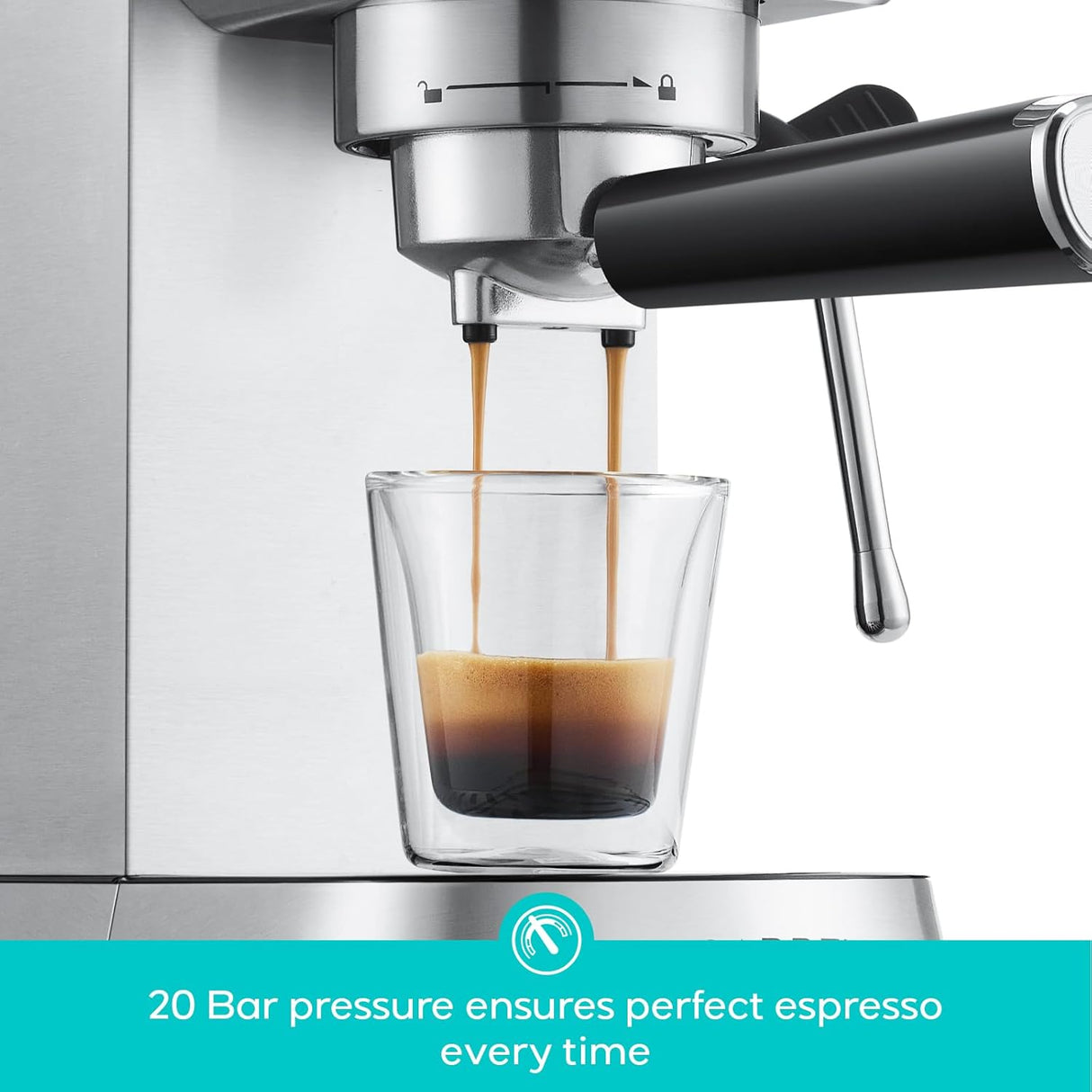 Cafetera Espresso Casabrews CM5418 20 Bar, Compact, Removible