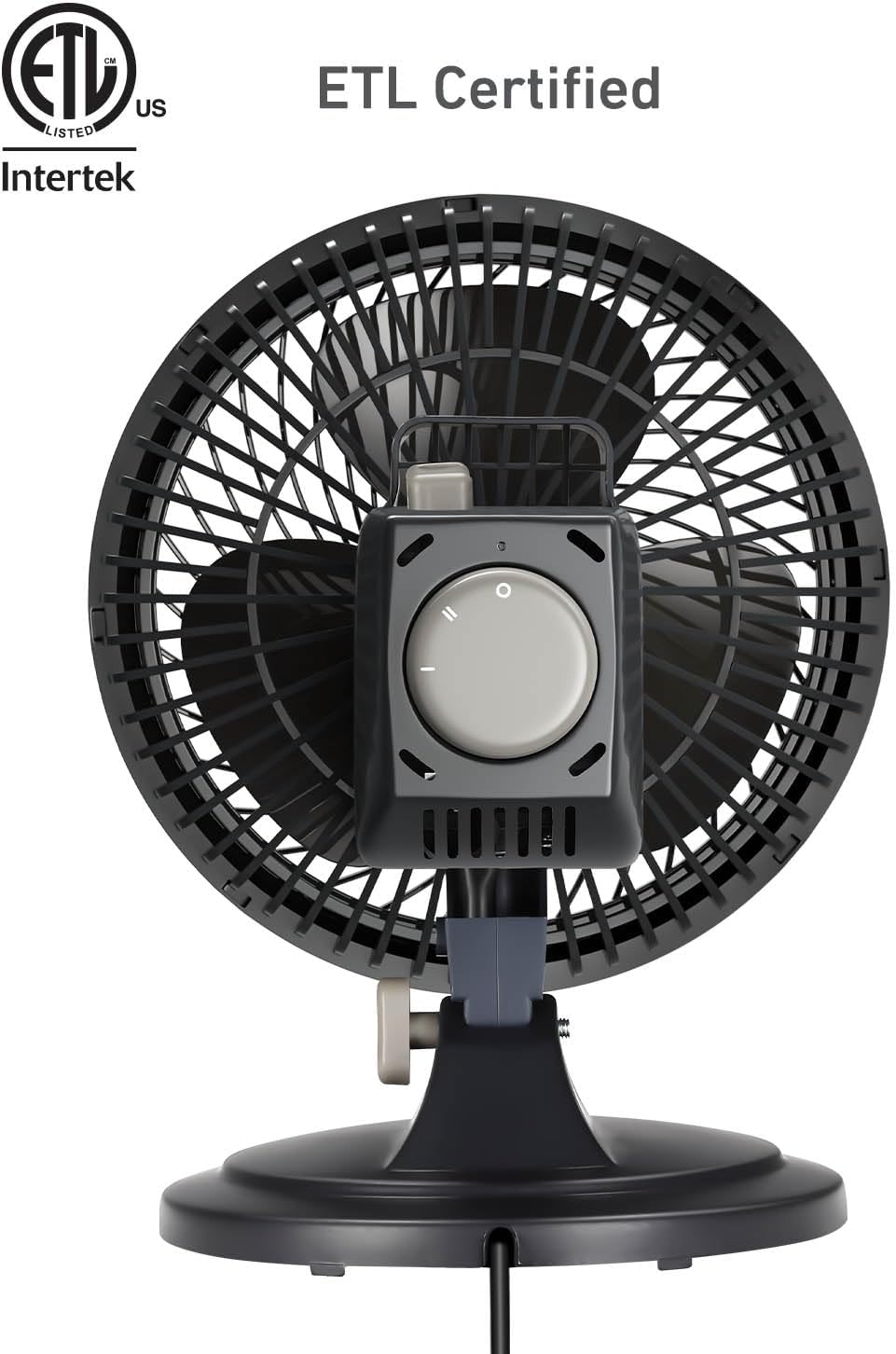 Holmes Ventilador de Mesa 7, 2 Velocidades, Oscilación 85°