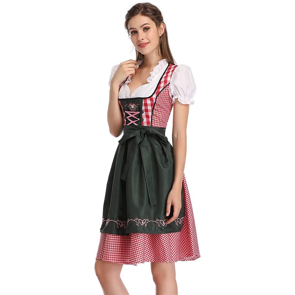 Disfraces de Vestido de Oktoberfest rojo talla XL