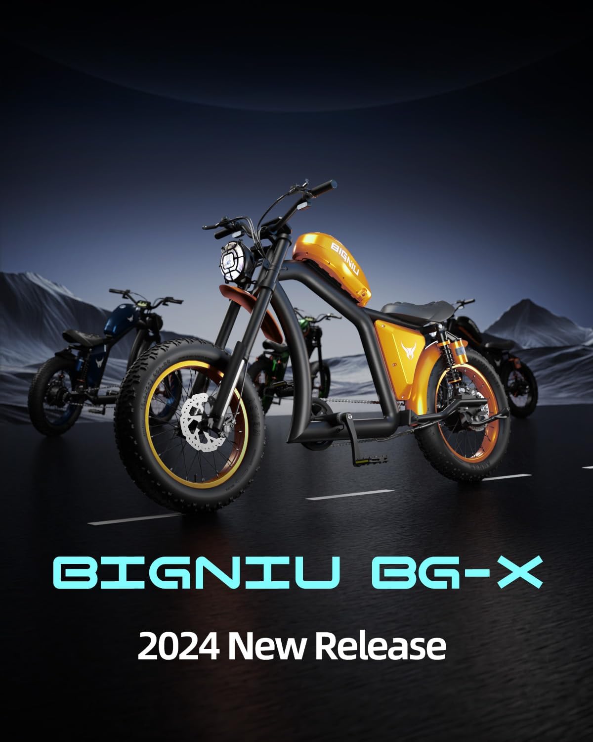 Bicicleta Eléctrica BG-X 1500W, 40 Millas, Doble Suspensión