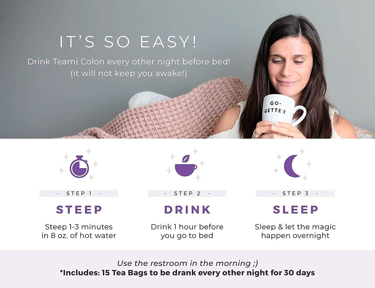 Té Detox Colon Teami® para Hombres y Mujeres | 30 Días