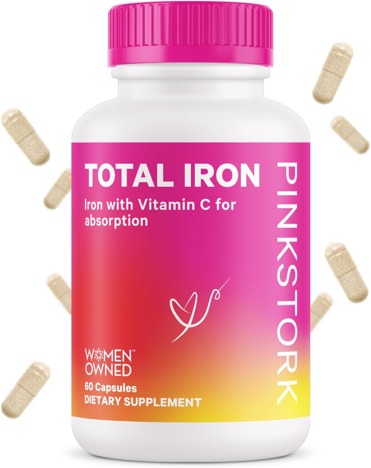 Suplemento Pink Stork Hierro con bisglicinato y vitamina C