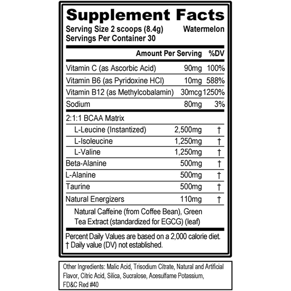 Suplementos Alimenticios BCAA de aminoácido energizante