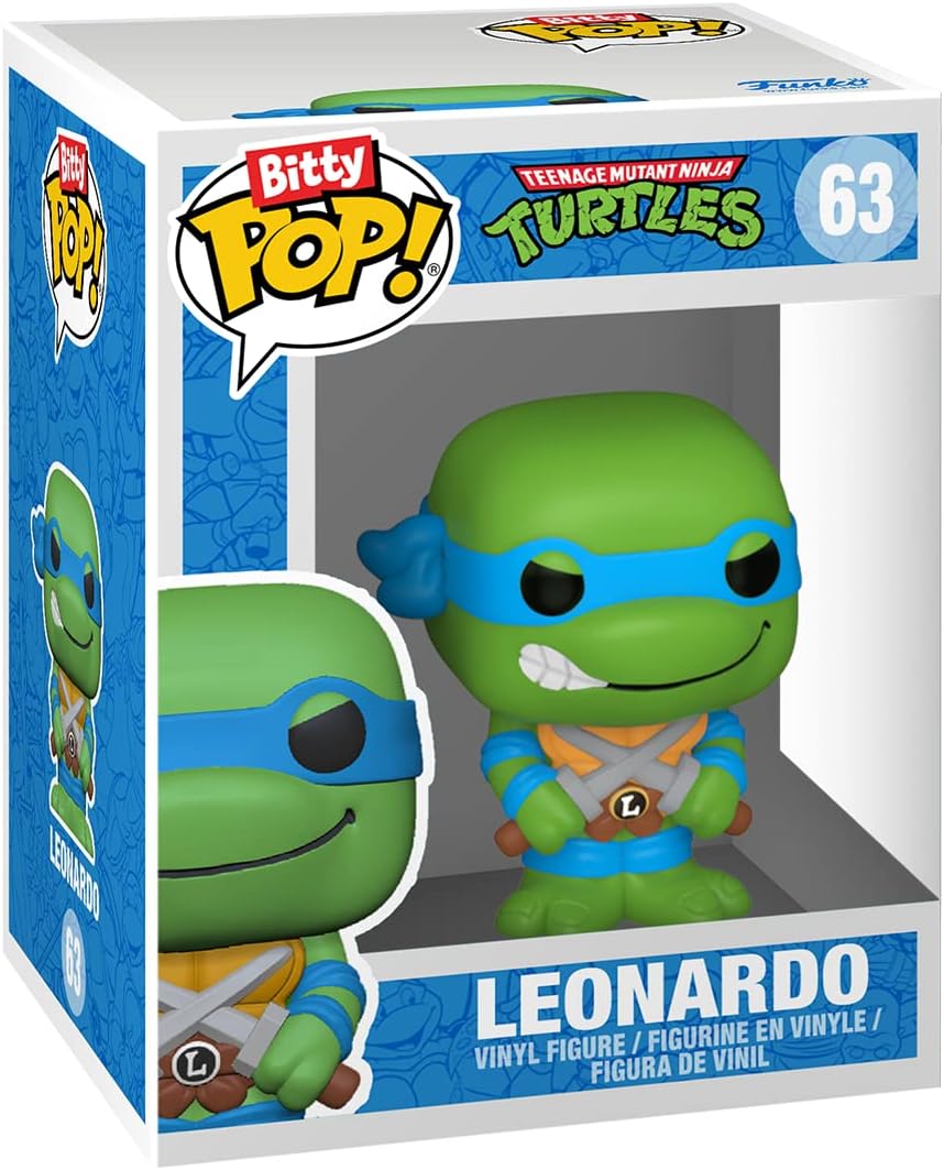 Funko Bitty Pop! TMNT 4-Pack: Leonardo, Michelangelo, April, Chase