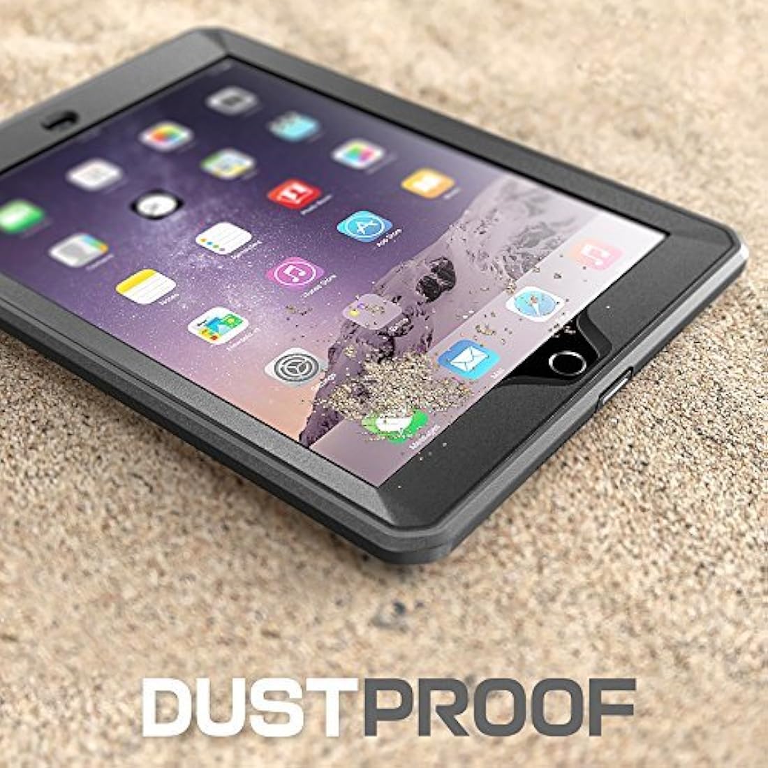 Funda protectora con mica protectora para iPad Air 2- Negro
