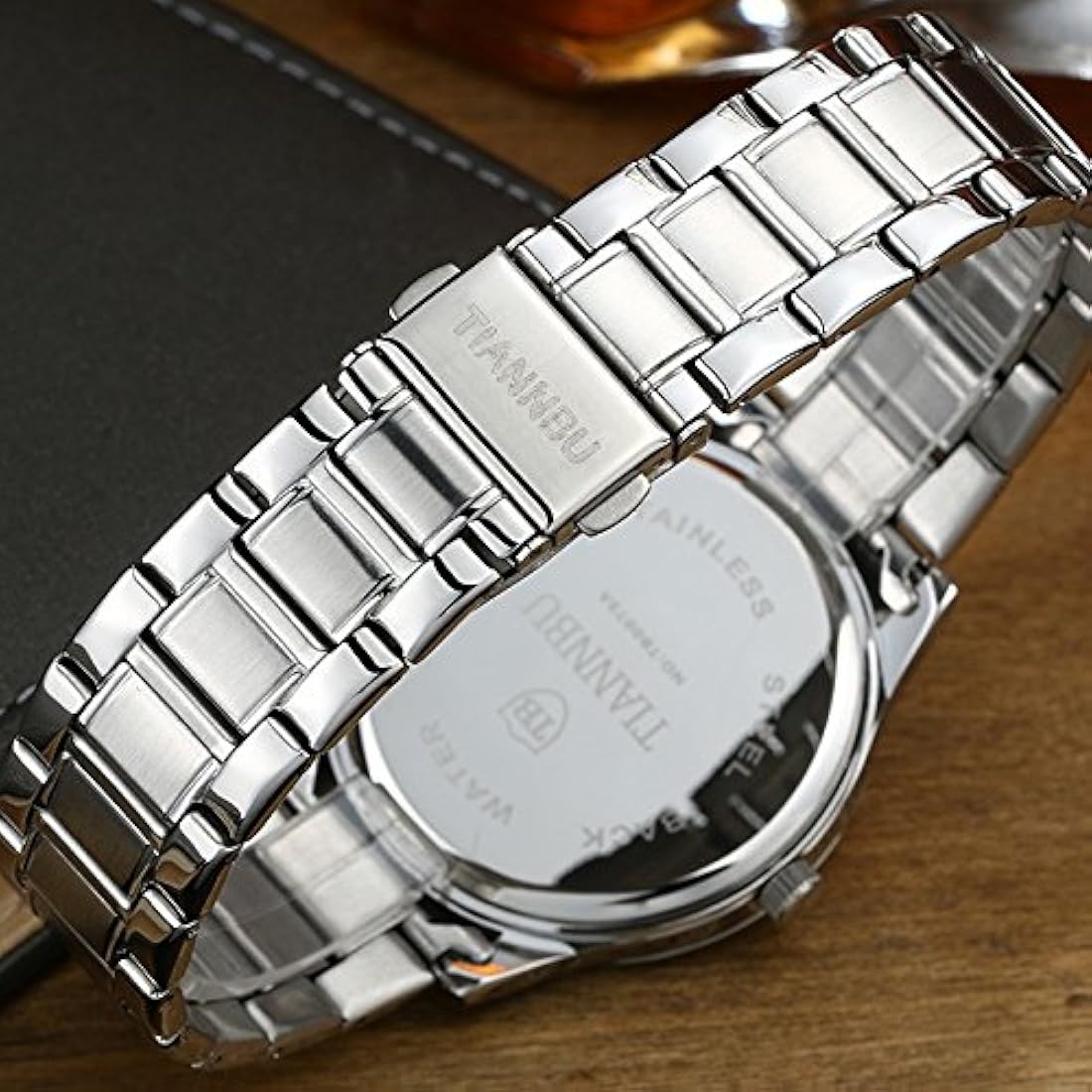 Relojes de pulsera de corazones de acero inoxidable