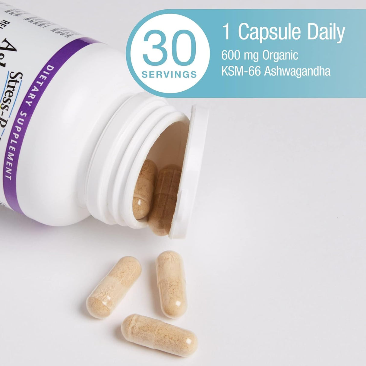 KSM-66 Ashwagandha Stress-Relax Natural Factors 600 mg 60 caps