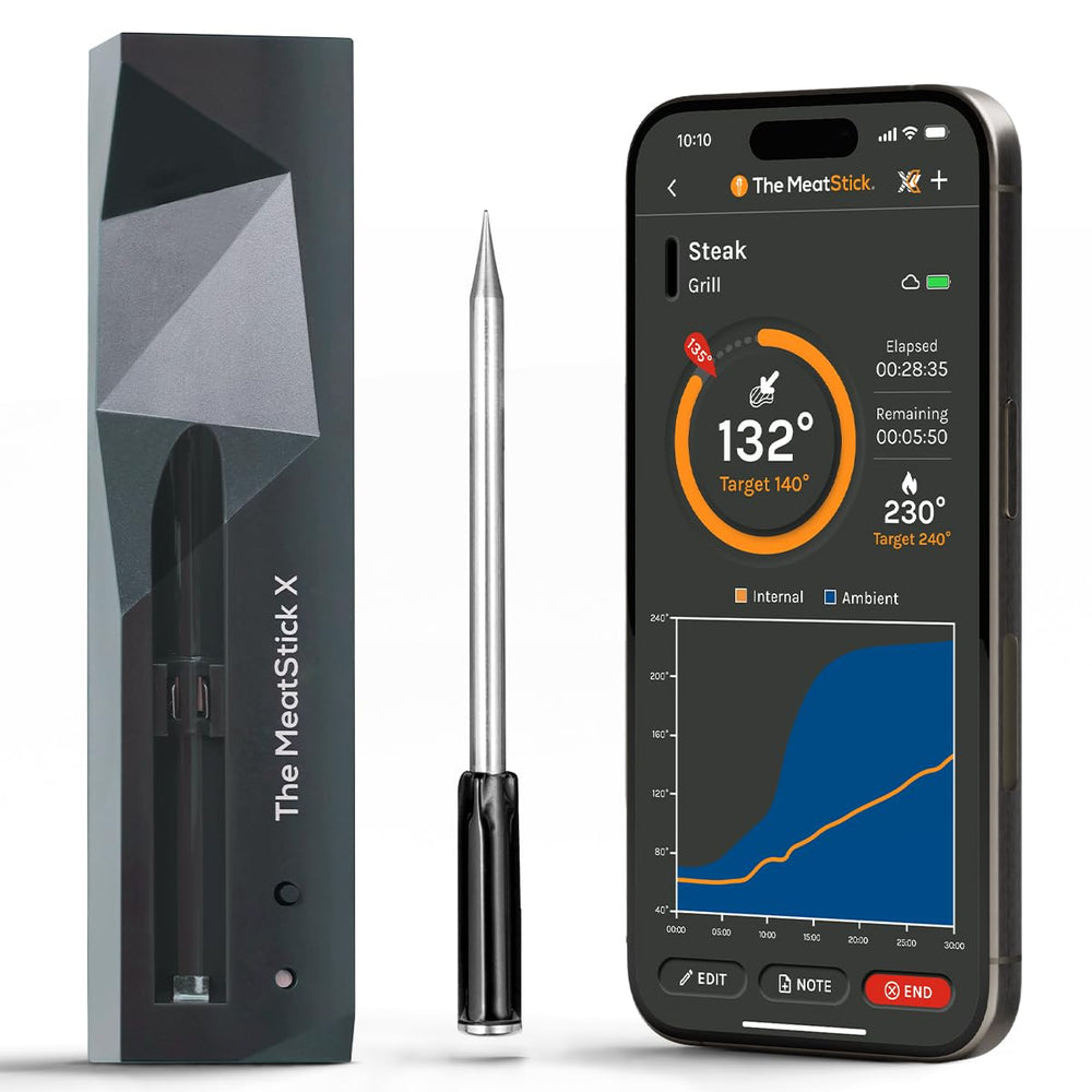 Termómetro de carne inalámbrico MeatStick X, 501ft+ alcance