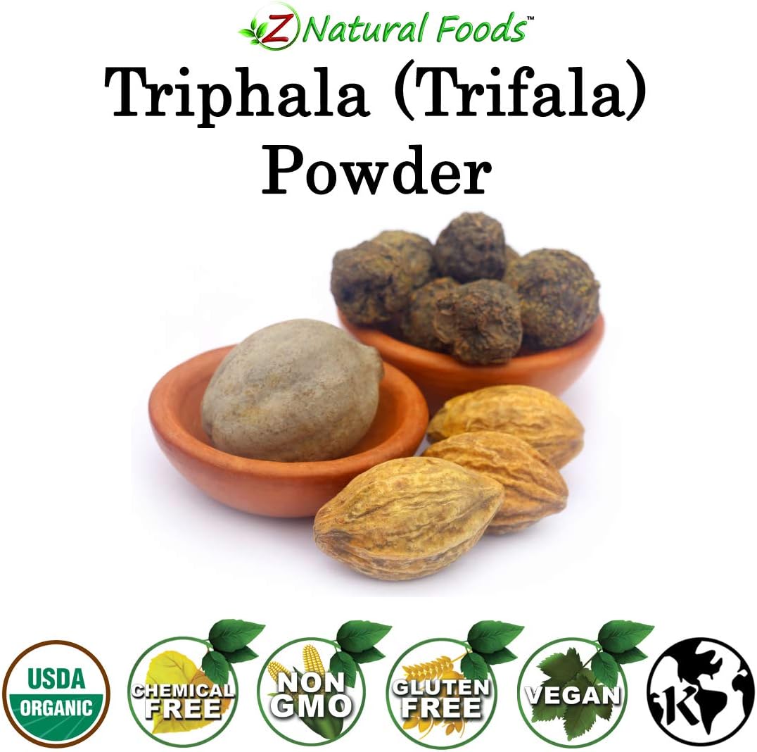 Suplemento Triphala orgánico (Trifala) desintoxicación polvo