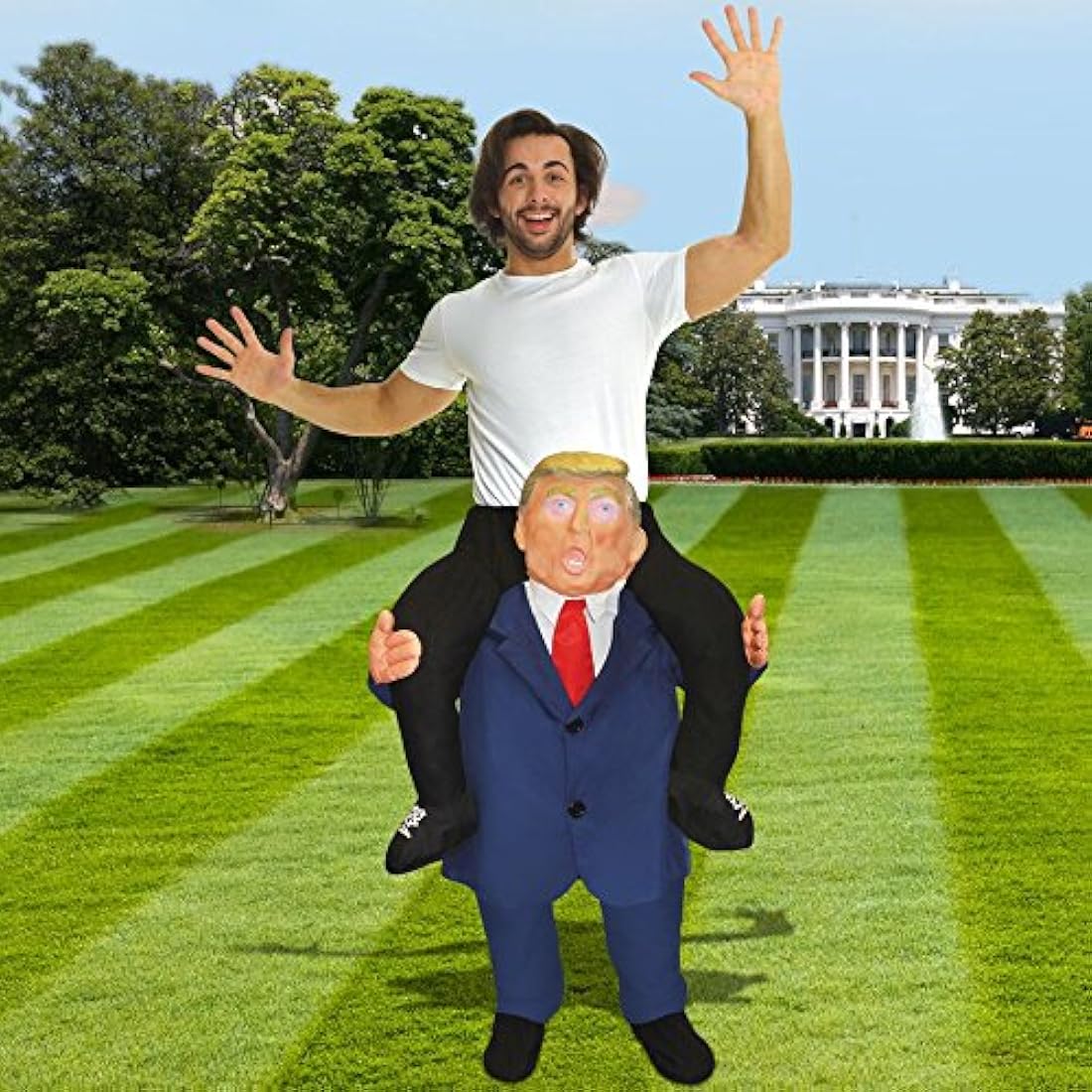 Novedad Piggyback Carry Me Funny disfraz - Unisex con patas