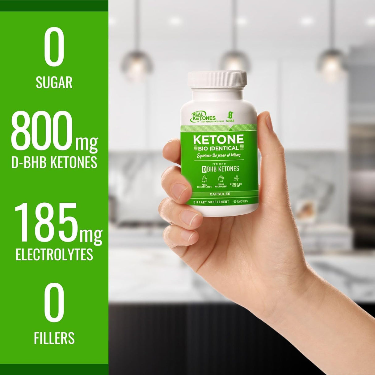 Píldoras de BHB Exógeno Real Ketones - Energía y Ketosis