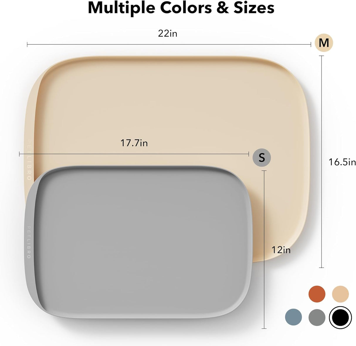 Tapete de comida para gato de borde elevado PLPM001 PETLIBRO