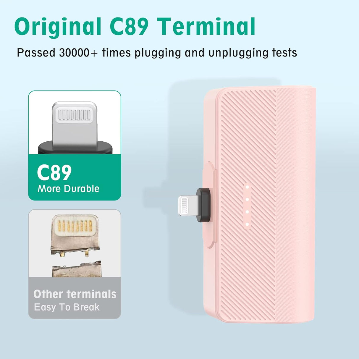 Cargador portátil para celular de batería de carga rápida