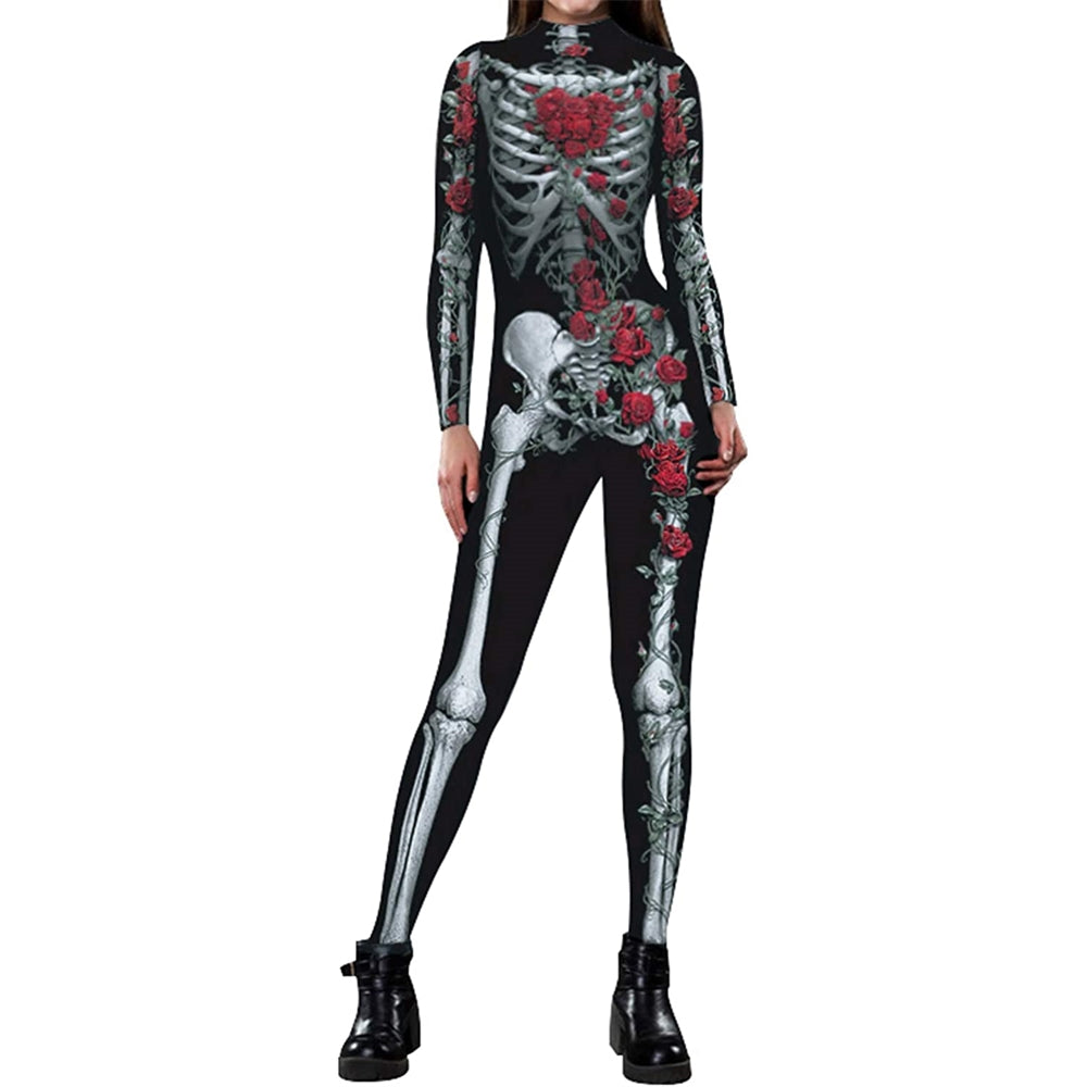 Disfraces de Halloween de esqueleto talla L negro