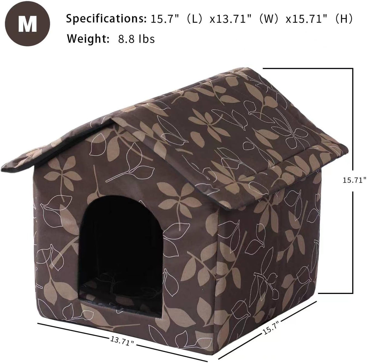 Casa para Gatos y Perros, Cat House, Impermeable, Mediana