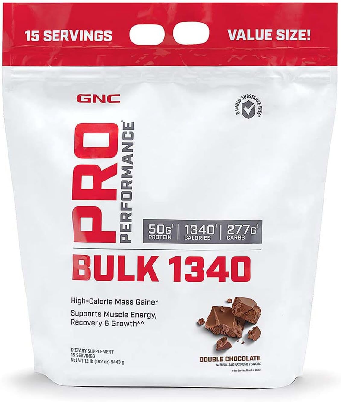 Suplemento GNC Pro Performance Bulk 1340 Energía Muscular