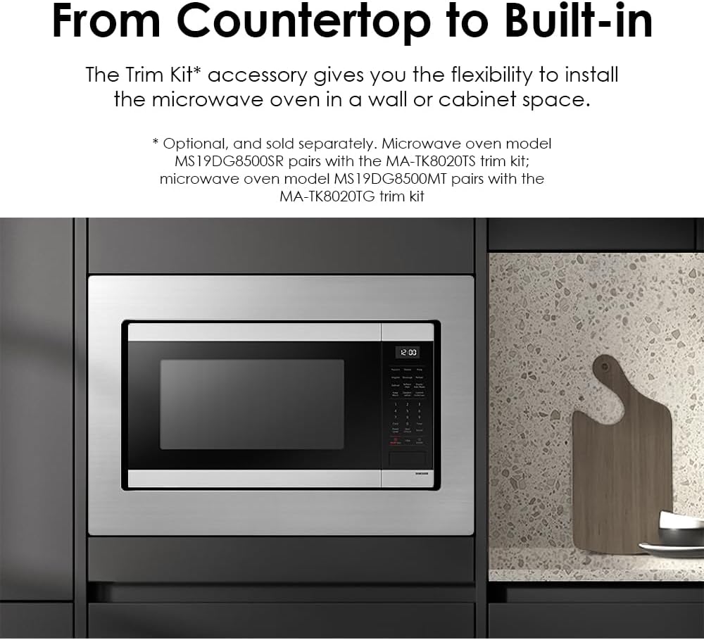 Microondas Samsung 1.9 cu. ft, Cocción por Sensor, MS19DG8500MTAA