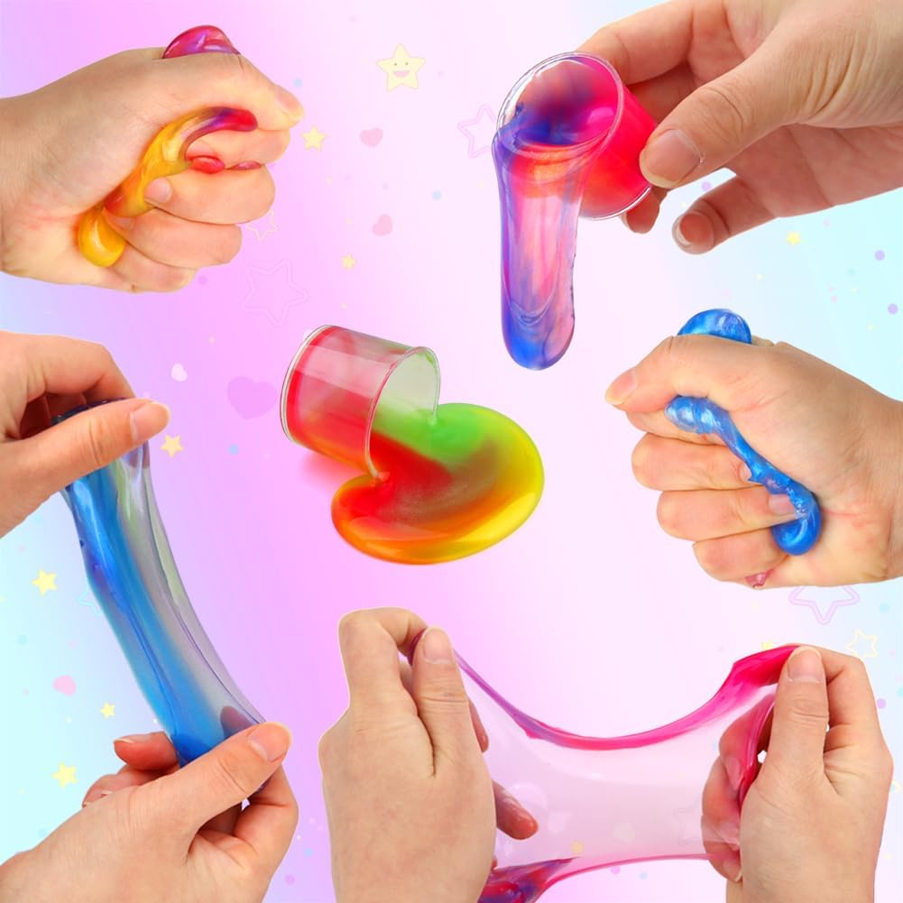 Slime de Fiesta Galaxy Slime para Niños Juguetes Antiestrés