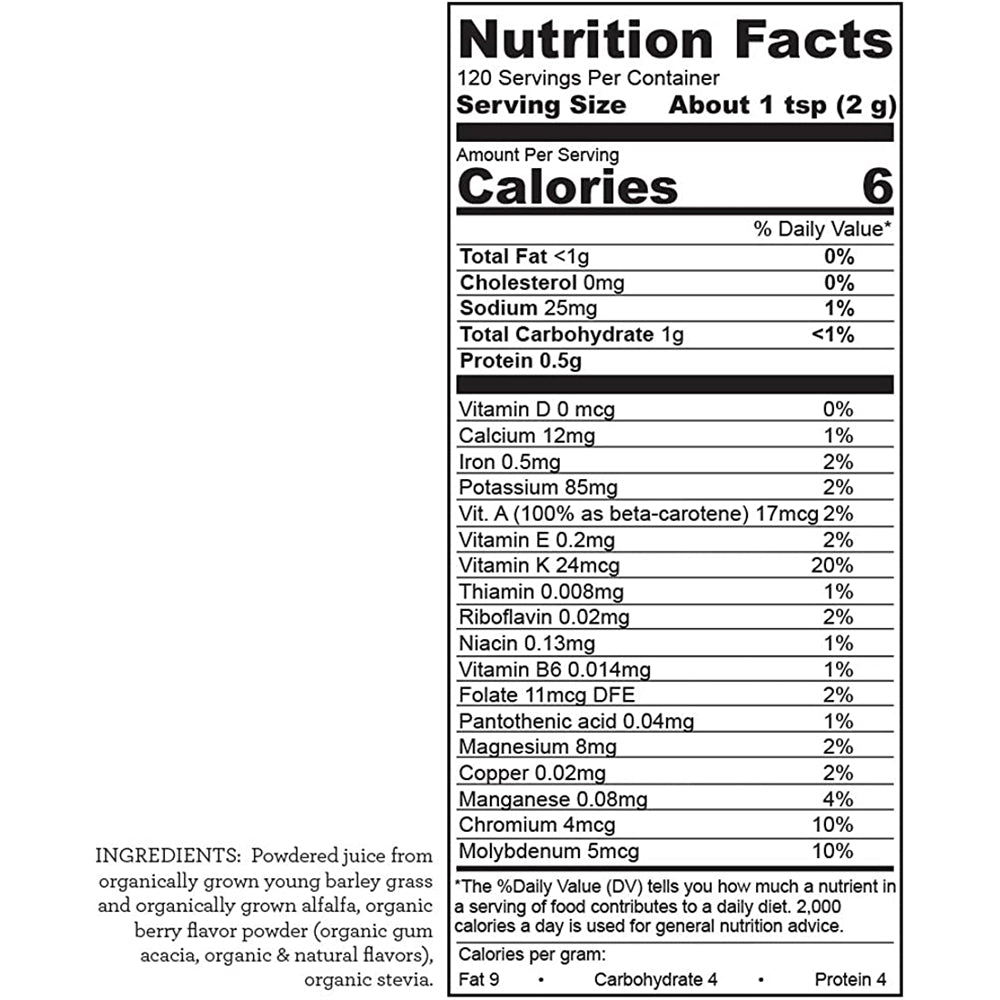 Suplementos BarleyMax Polvo de jugo verde de cebada 8.5 oz