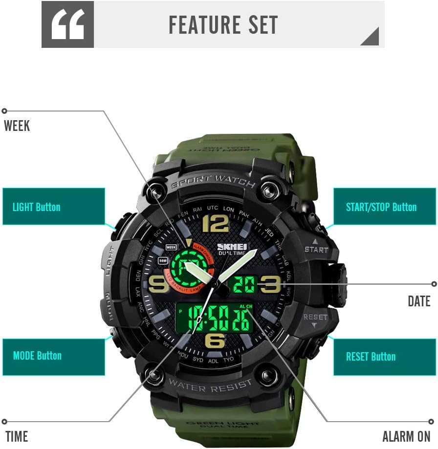 Reloj digital militar para hombre multifunción Dayllon