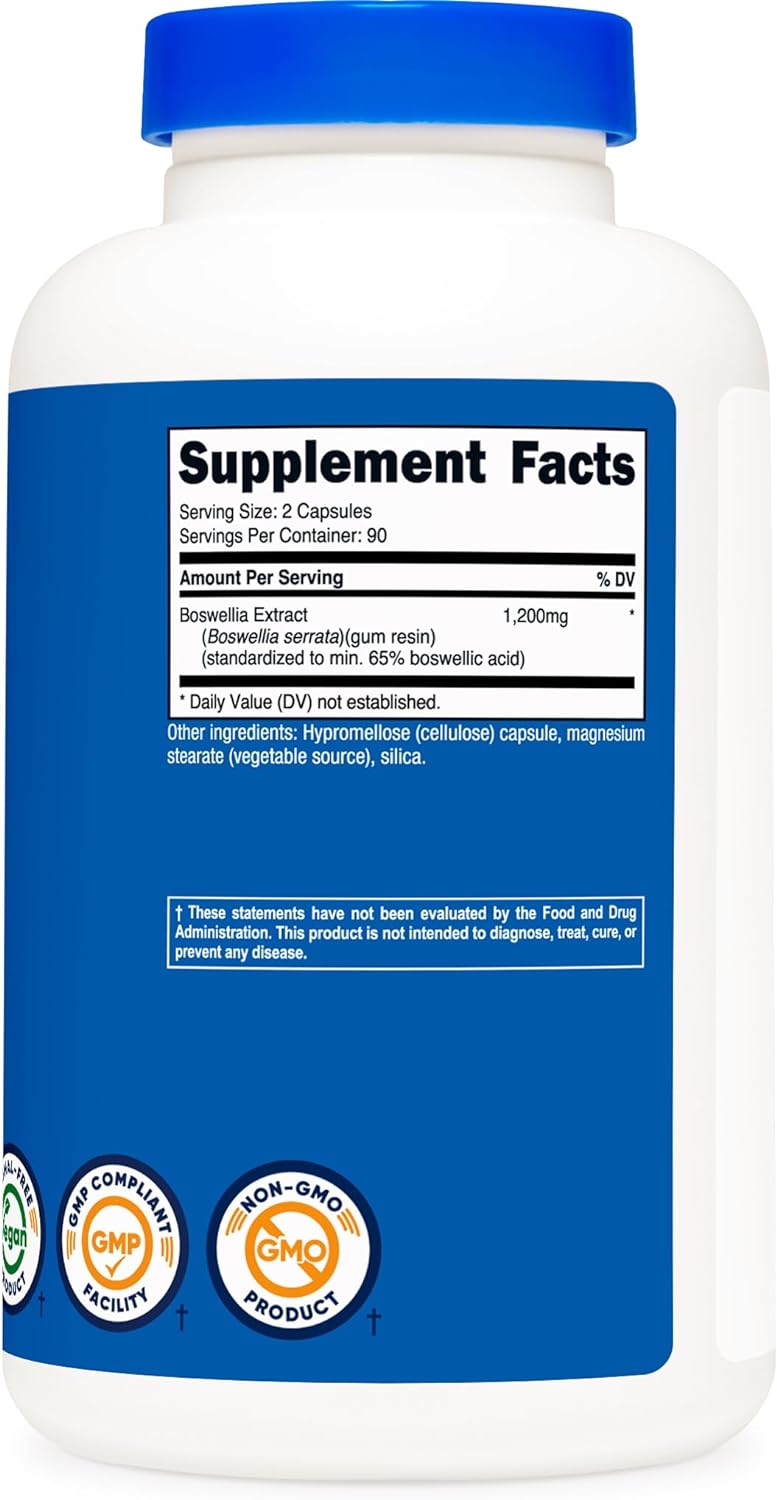 Extracto de Boswellia 65% Ácido Boswélico sin Gluten Vegano