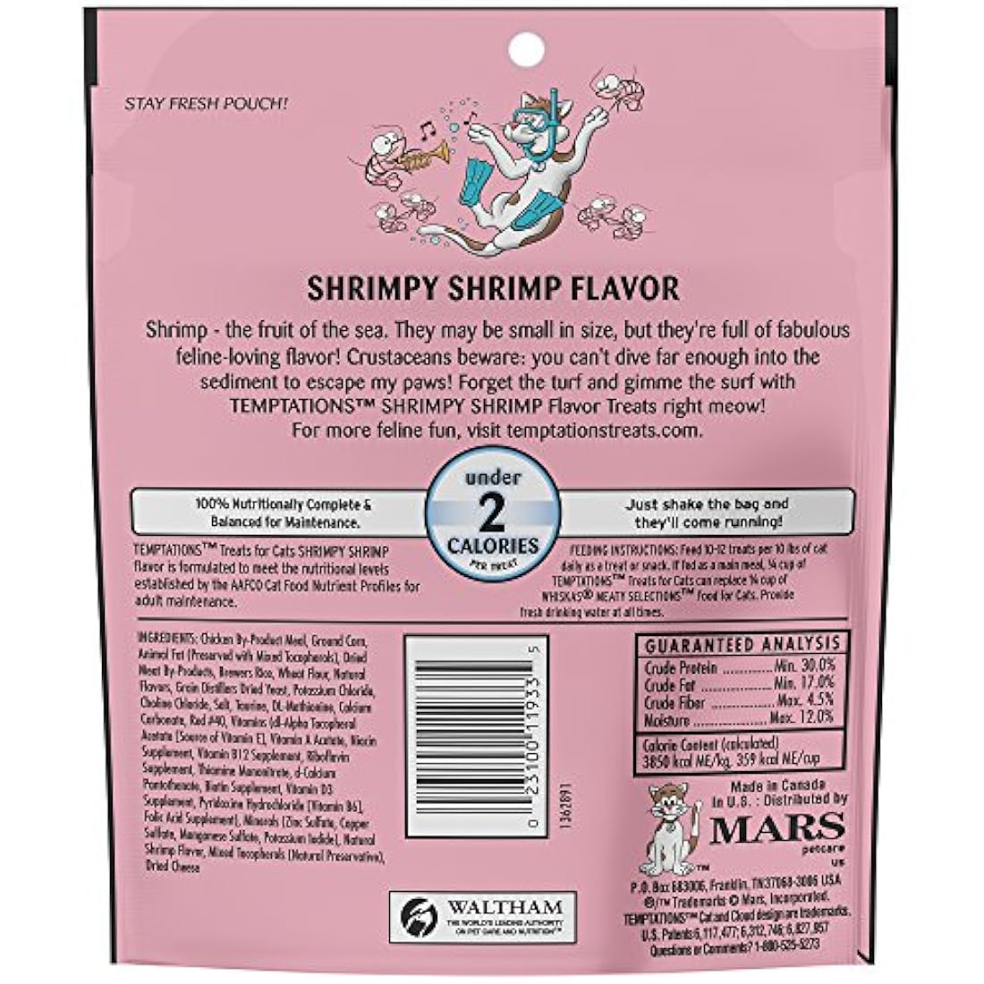 TENTACIONES Classic Crunchy and Soft Cat Treats 6.3 oz