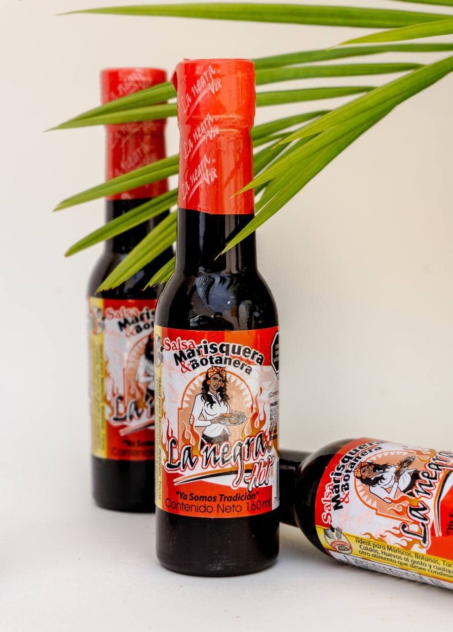 Salsa Marisquera La Negra Hot | Pack de 2 | 5.4 Oz Cada Uno