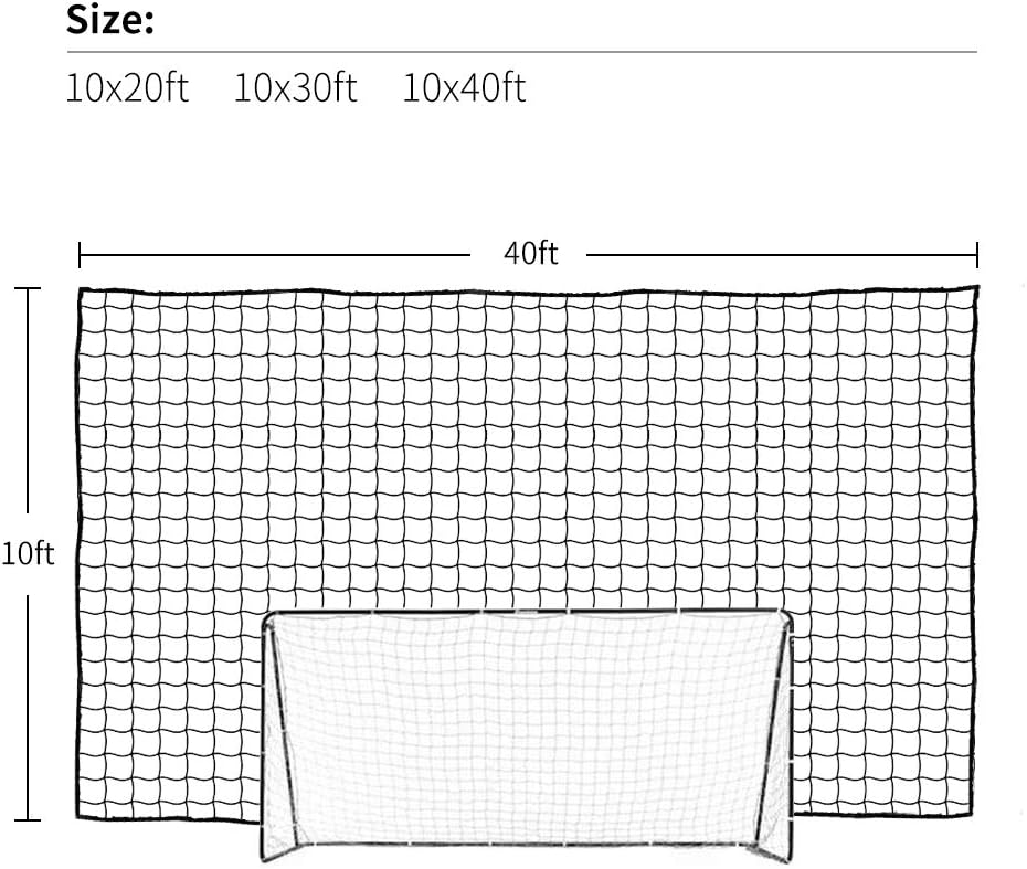 Red de protección de fútbol de alto impacto y servicio pesado