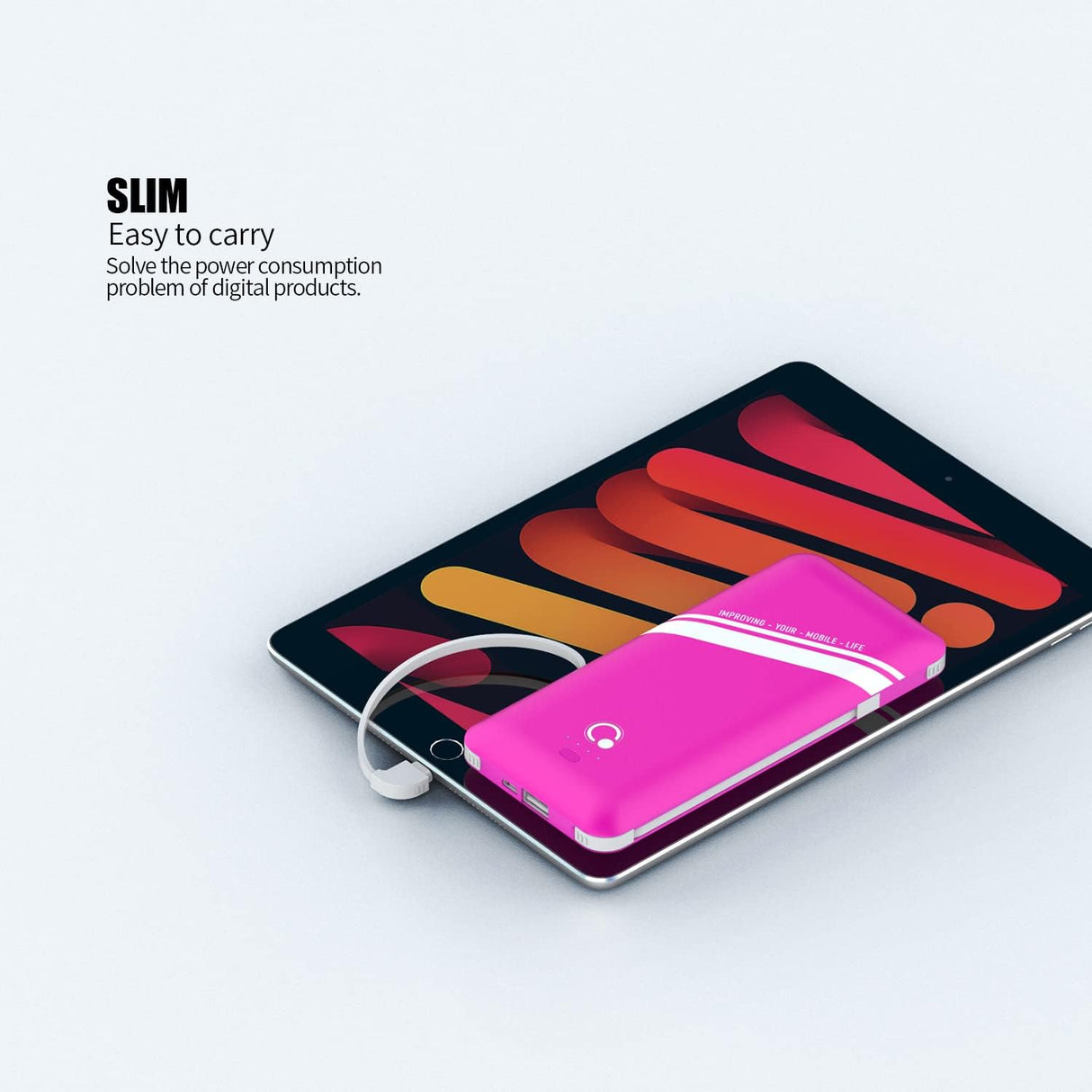 Cargador portátil de 4 salidas con enchufe Micro USB C