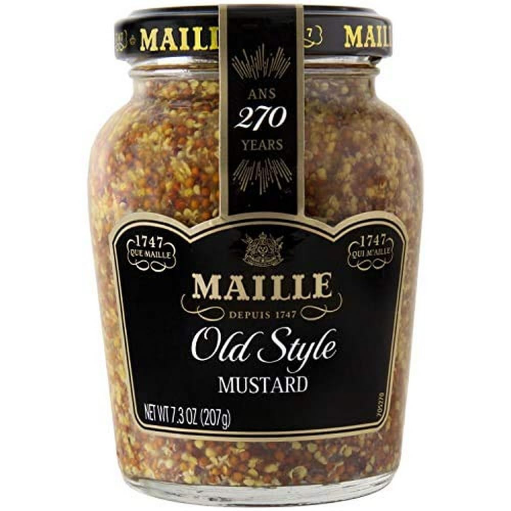 Mostaza Antiguo Maille, 7.3 oz, Sabor Tradicional, Frasco