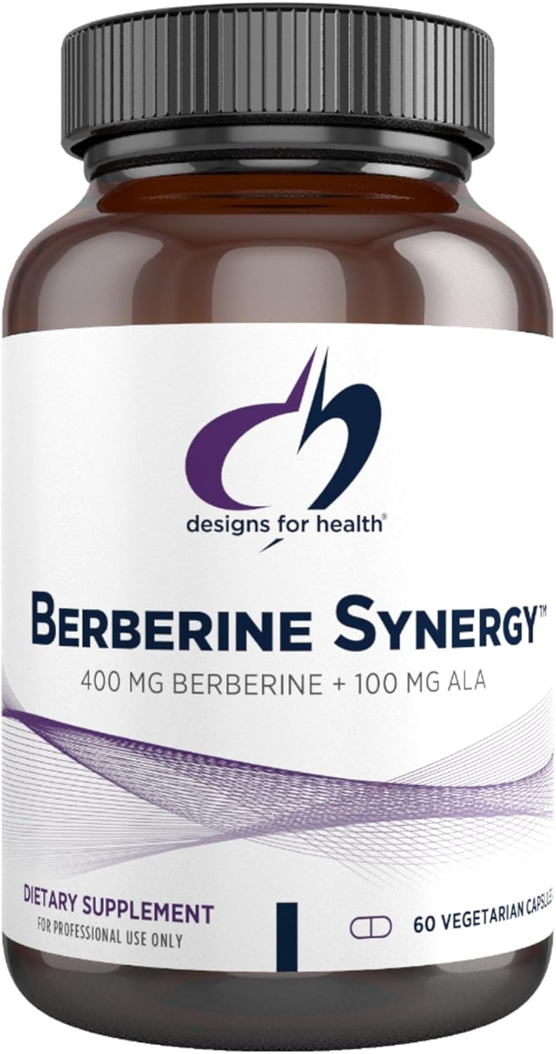 Suplemento Berberine Synergy Berberina HCL 400 mg 60 cáp