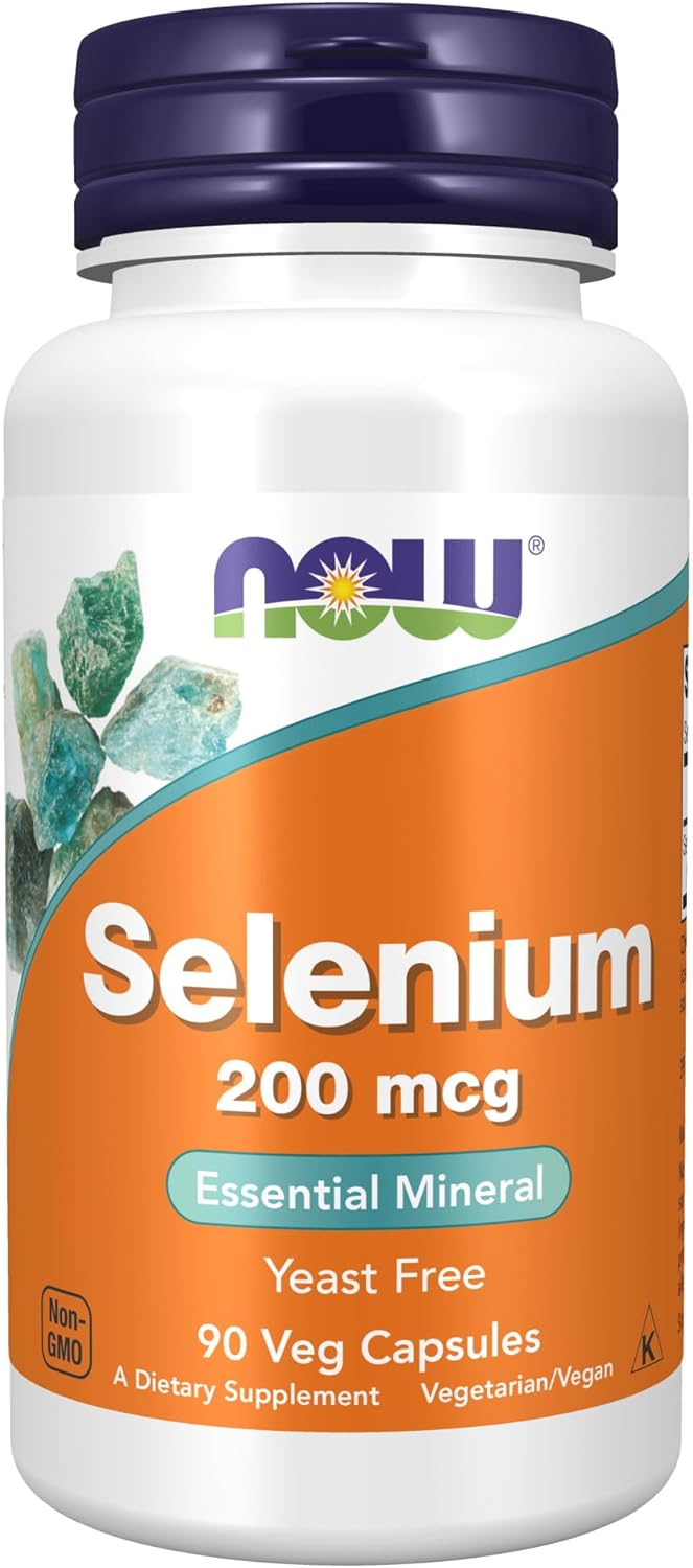 Suplementos NOW Selenio (L-Selenometionina) 200 mcg 90 Cáp
