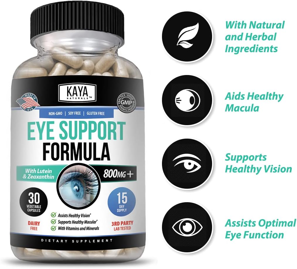 Suplemento de salud ocular luteína zeaxantina fatiga ocular