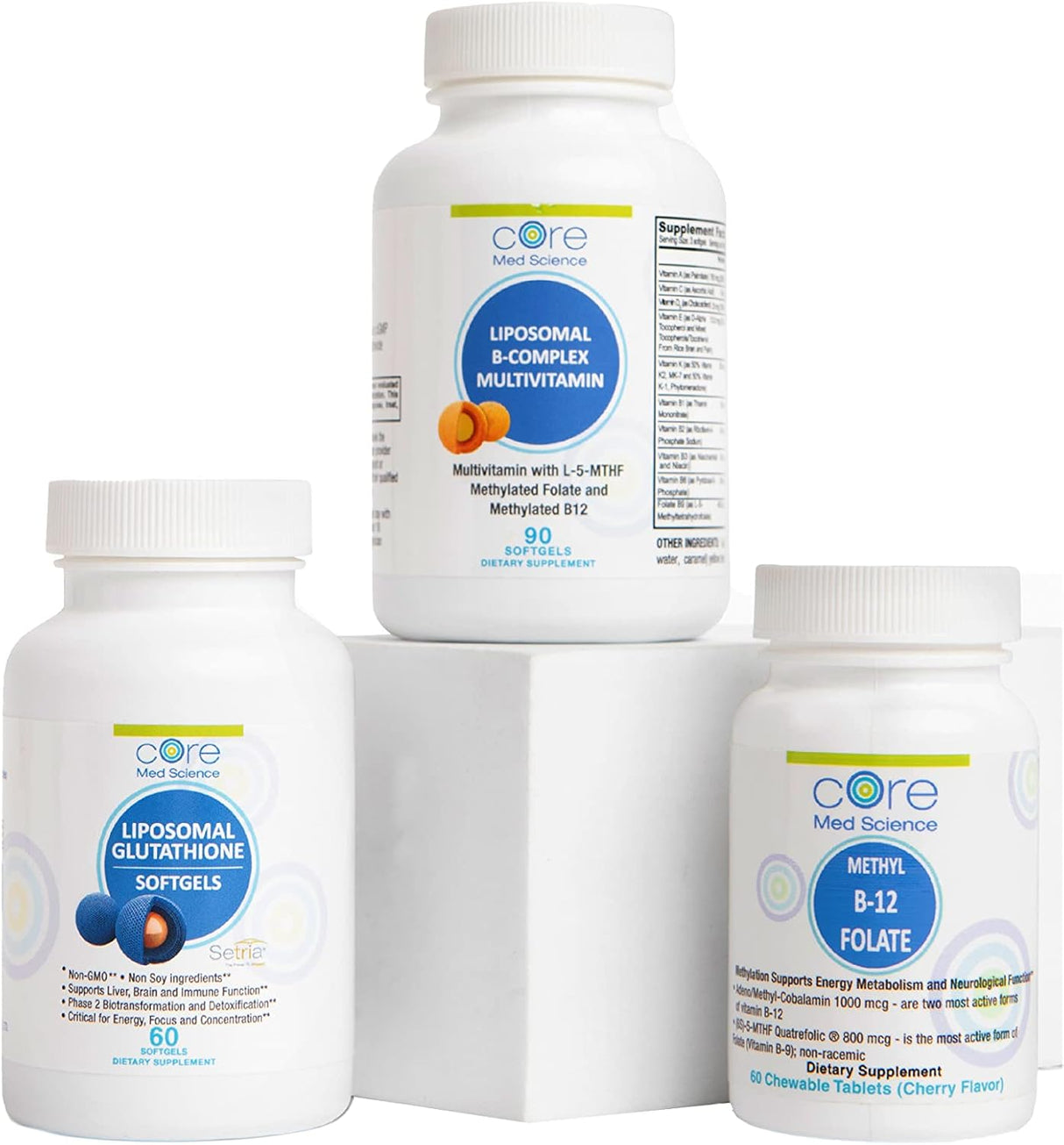 Suplementos Complejo B activo liposomal y multivitamínico