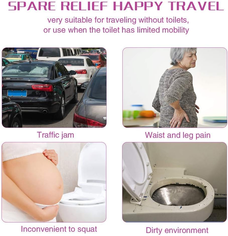 Sunany Urinal Femenino con embudo de silicona, portátil y reutilizable