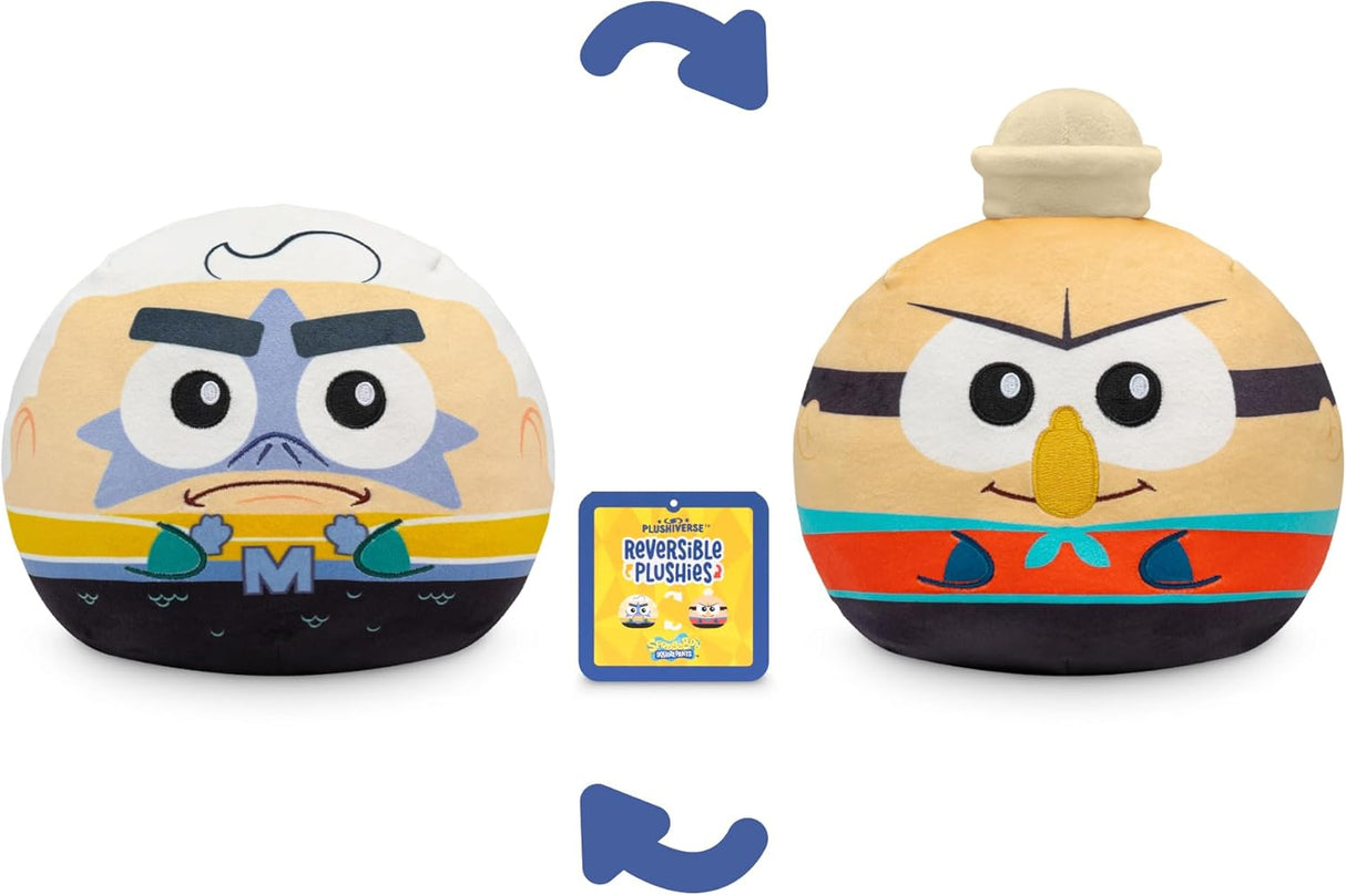 Peluches Reversibles TeeTurtle - Mermaidman y Barnacleboy