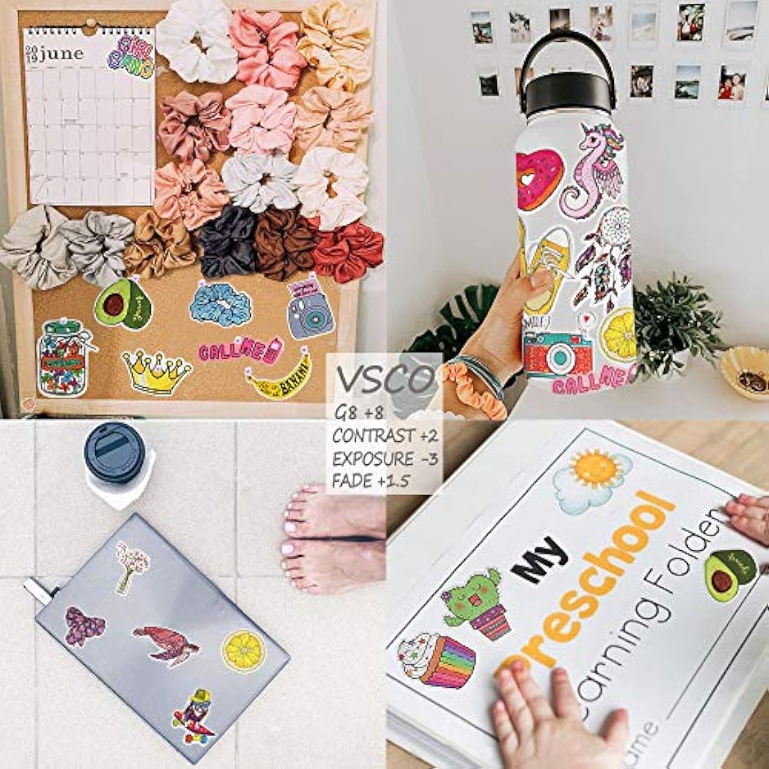 Pegatinas de vinilo impermeables para coche 50 piezas