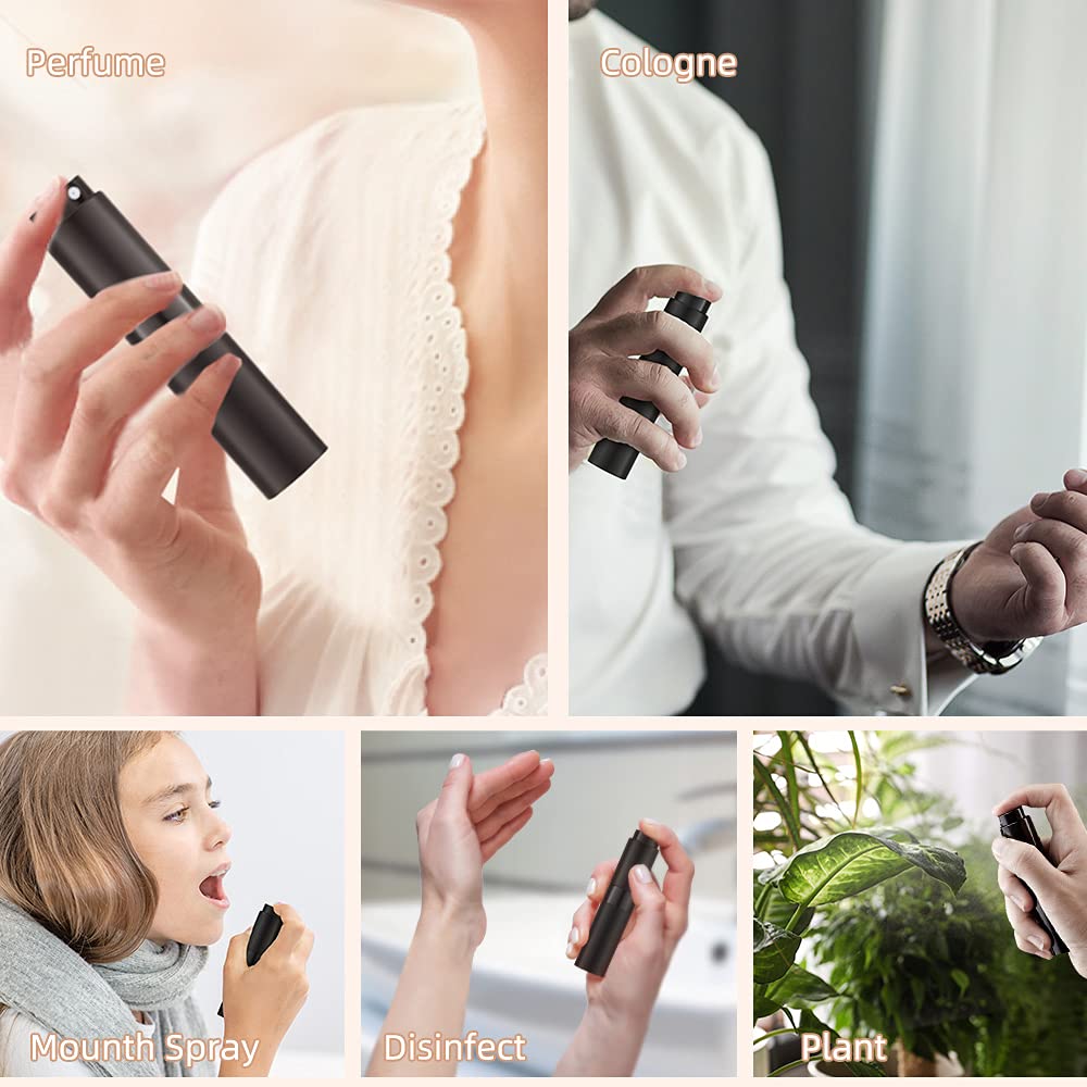 Botellas atomizadoras de perfume LISAPACK 8ML, 3 piezas, viaje