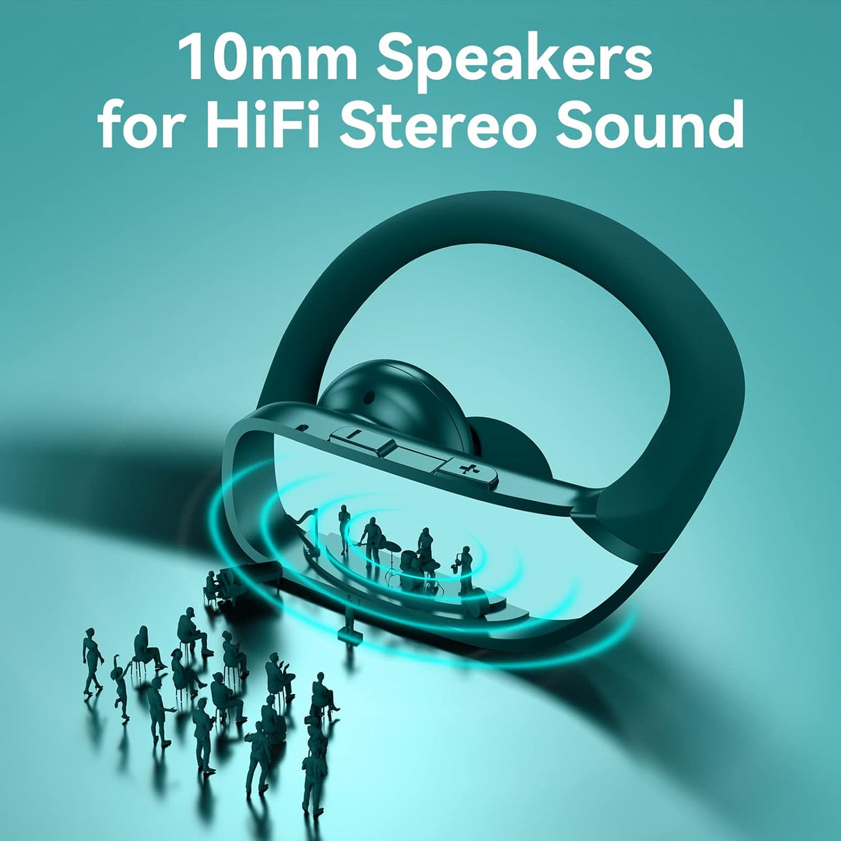 Auriculares Inalámbricos Bmani 48hrs, Micrófono, Deportivos