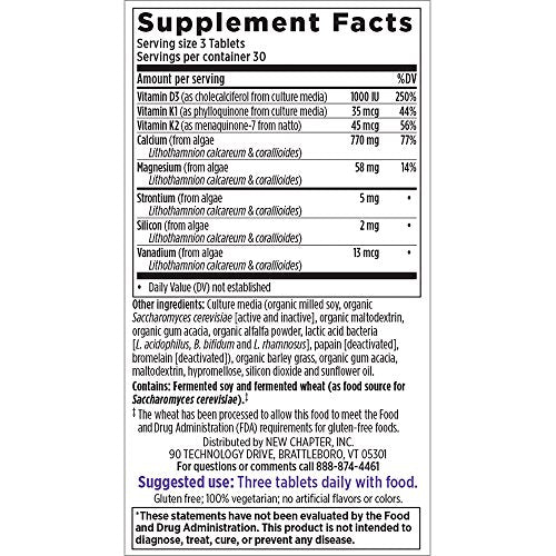 Suplemento de calcio con vitamina